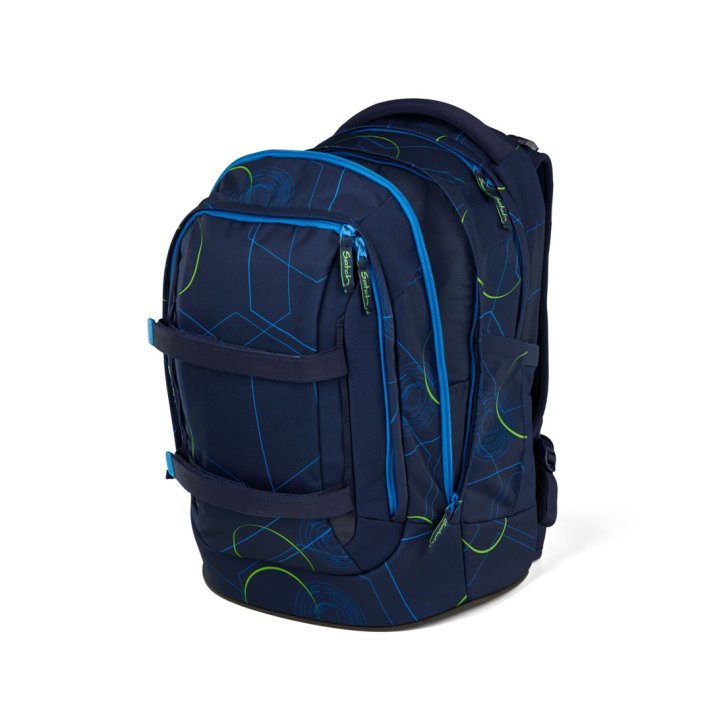 Satch Pack Schulrucksack blue tech